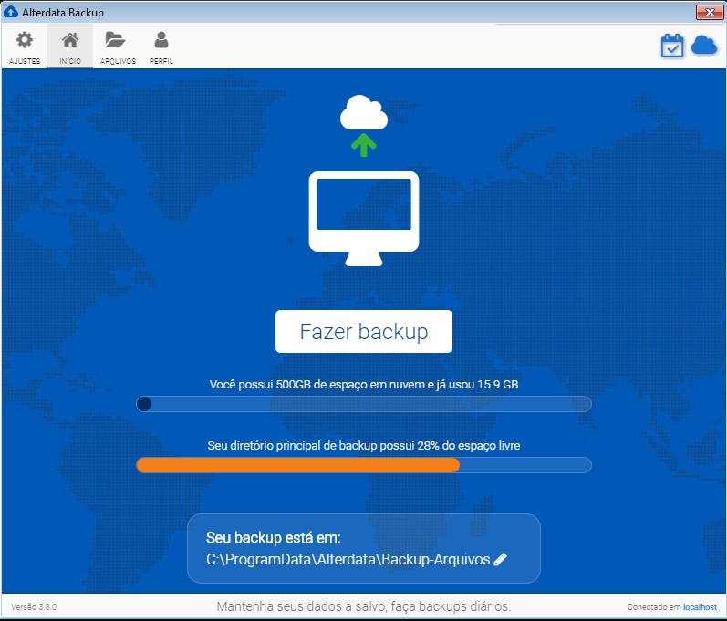 Como localizar o IP ou Nome do computador - Alterdata Backup