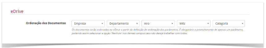 eDrive - Ordenação de Documentos
