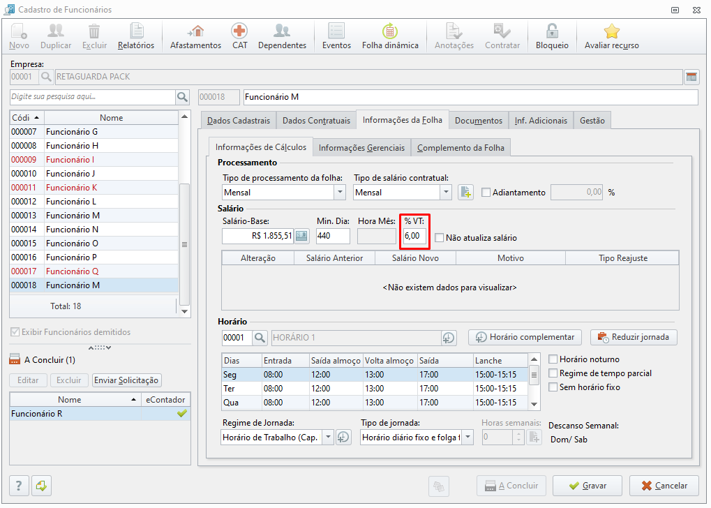 Vale Transporte Como Configurar O Sistema Para O Cálculo Do Vale Transporte Departamento 2126