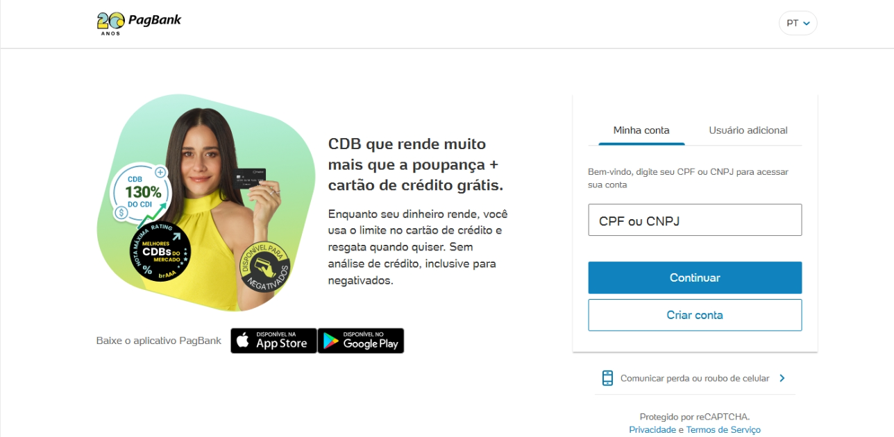 Acesso pagbank