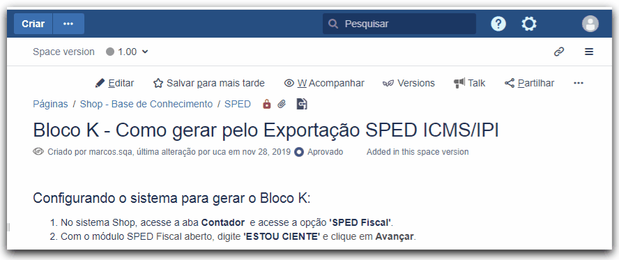Como compartilhar o link correto