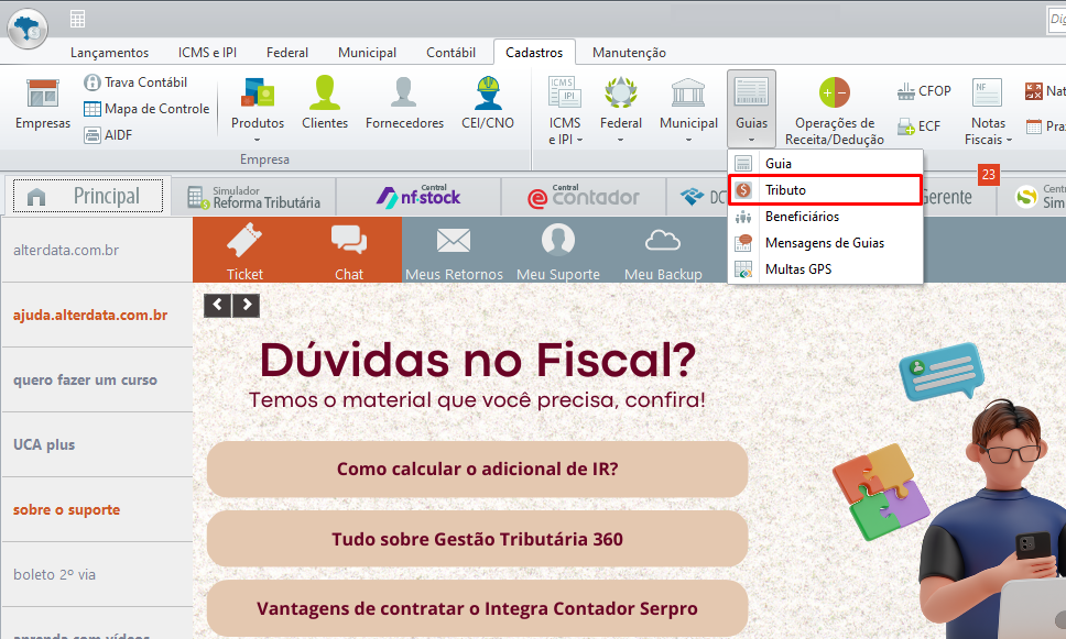 Icms Data Geração das Guias de ICMS de DF com código de Barras - Fiscal - Base de ...