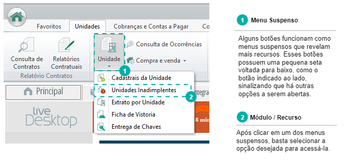 MENUS SUSPENSOS LOCAÇÃO