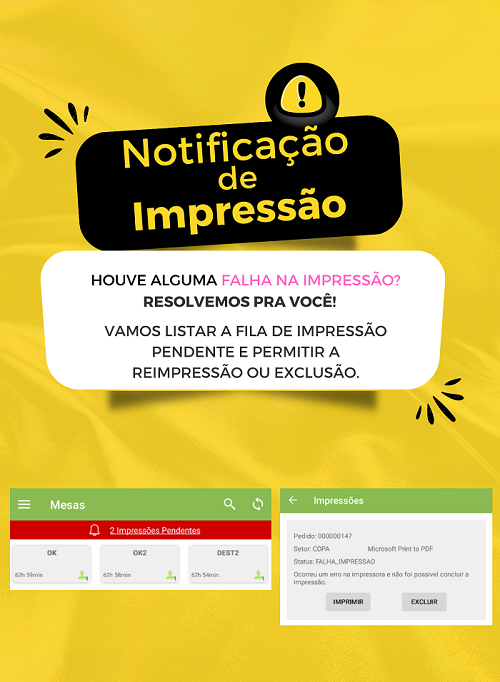 Notificação de Impressão Pendente