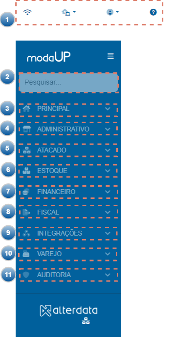 Visão Principal - NetUp