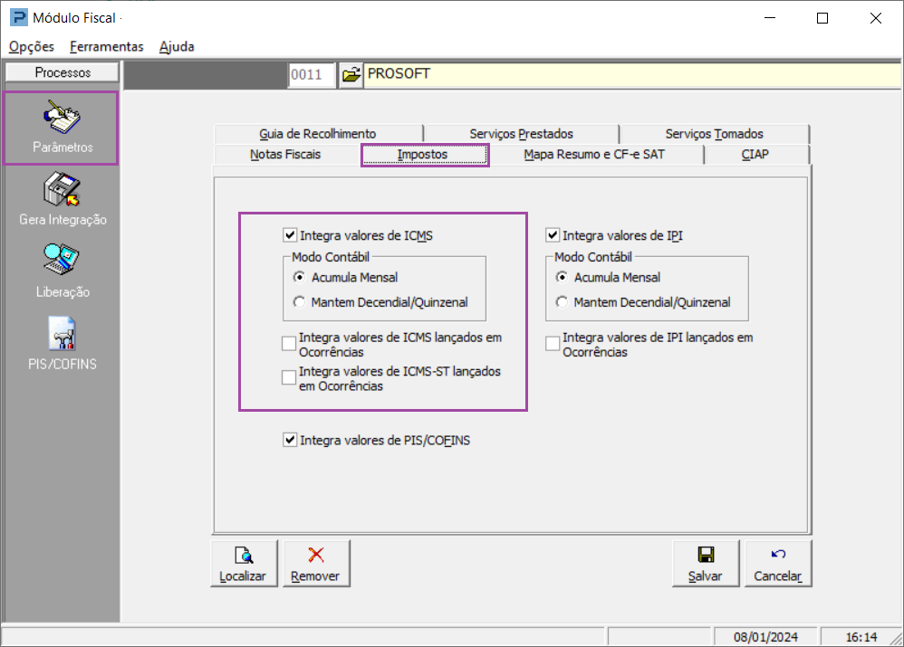 Icms Data C924-Integração de impostos ICMS Totalizado - Base de Conhecimento ...