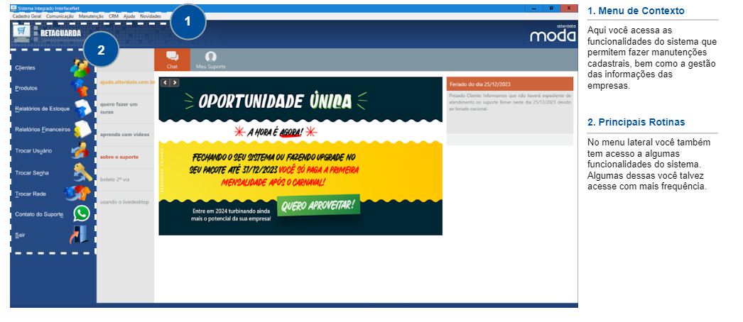 Visão Geral Retaguarda