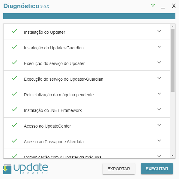 Updater Diagnóstico - UpdateCenter